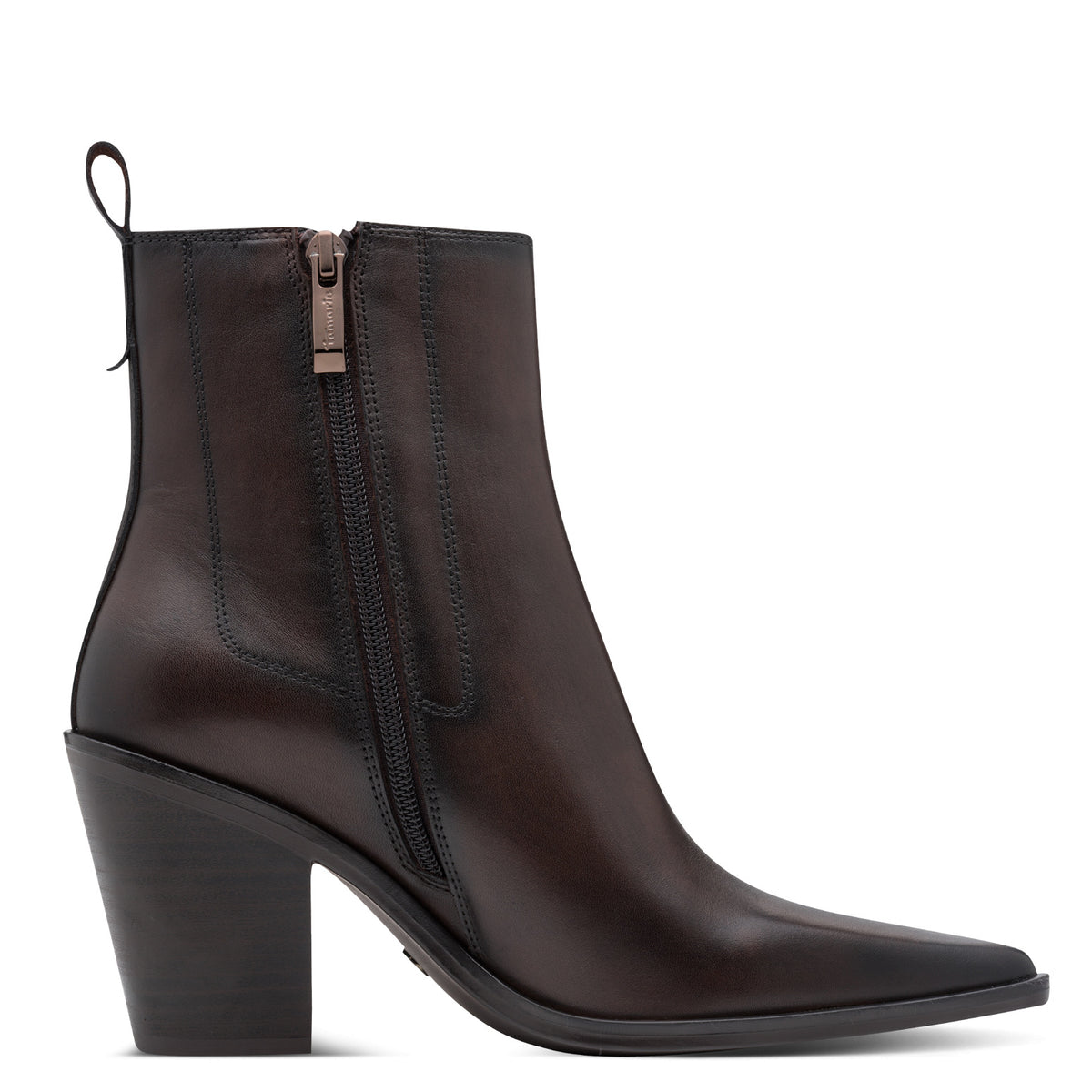 Tamaris 1-25359-47 342 Boot Heel - MAHOGANY