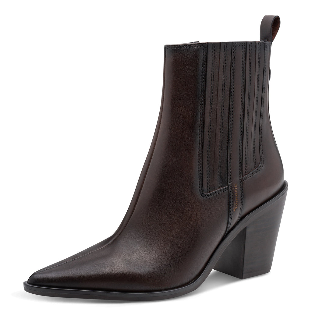 Tamaris 1-25359-47 342 Boot Heel - MAHOGANY
