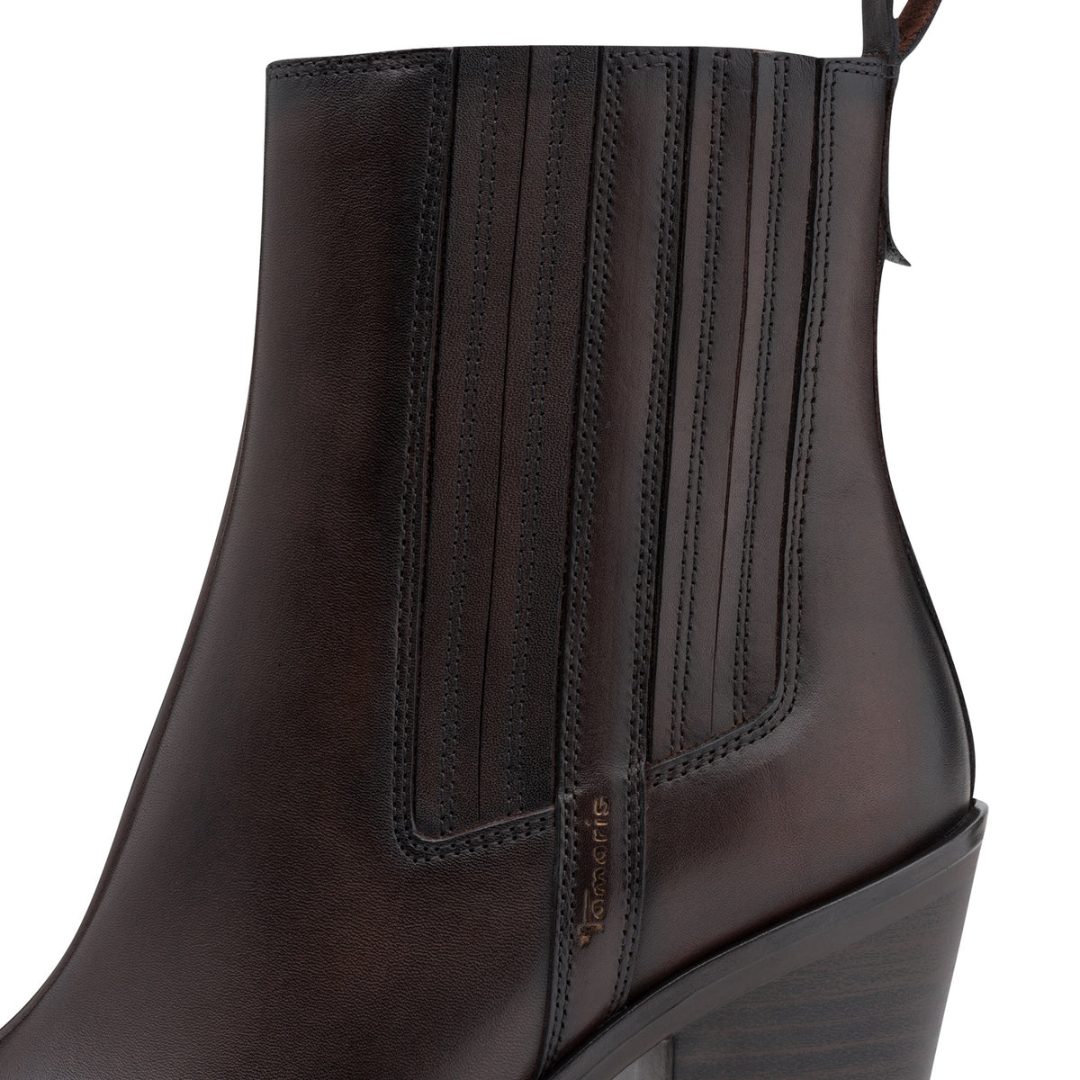 Tamaris 1-25359-47 342 Boot Heel - MAHOGANY