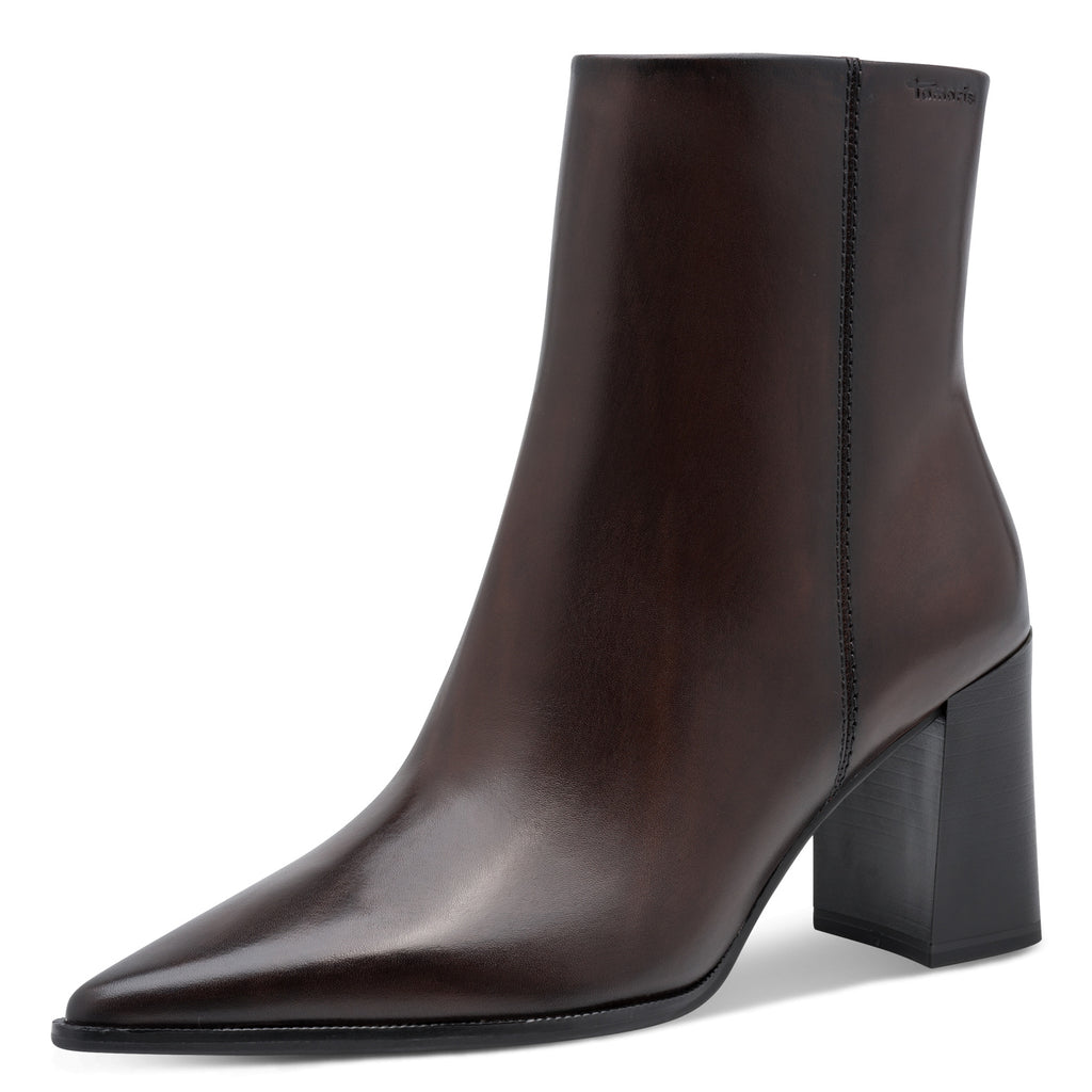 Tamaris 1-25394-47 342 Boot Heel - MAHOGANY