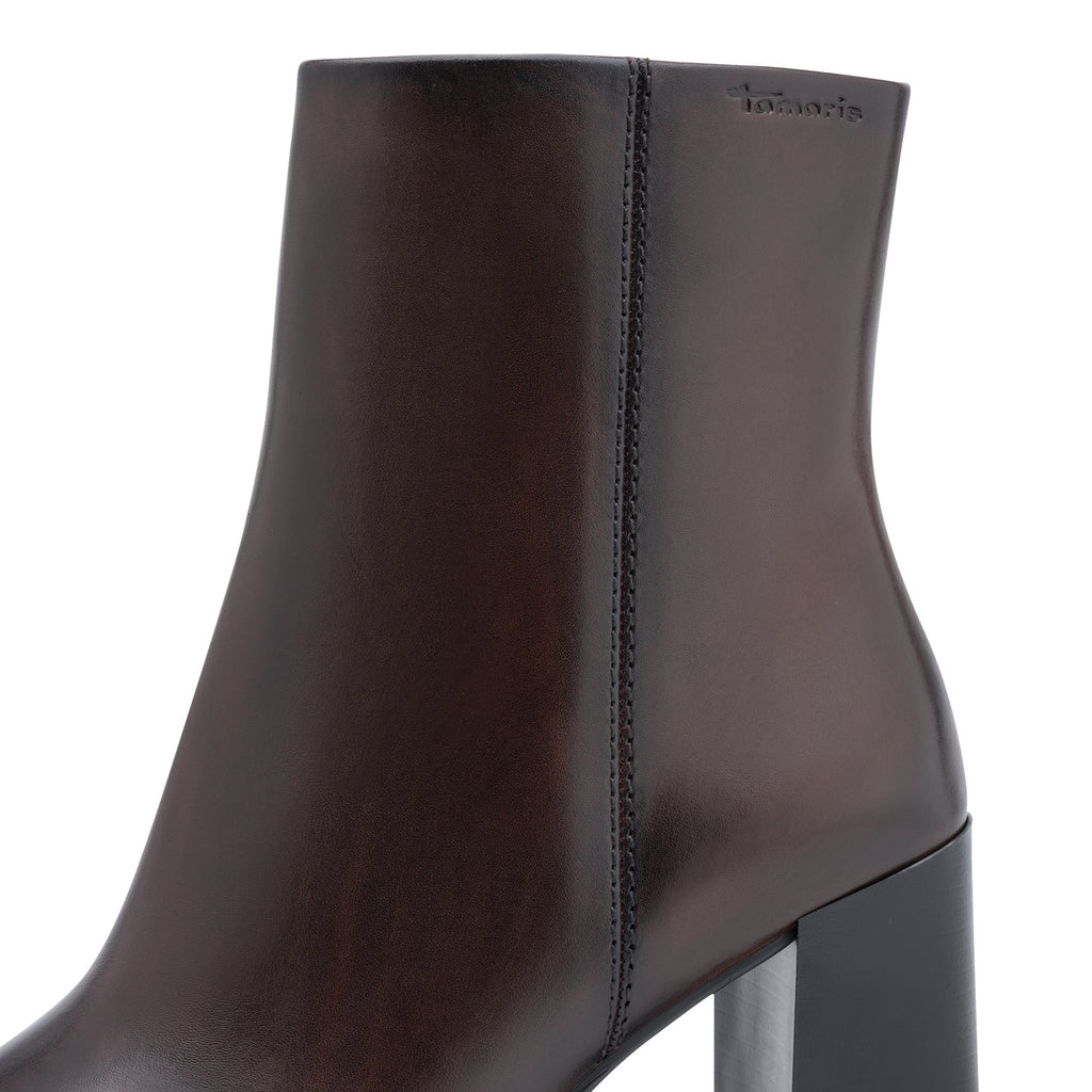 Tamaris 1-25394-47 342 Boot Heel - MAHOGANY