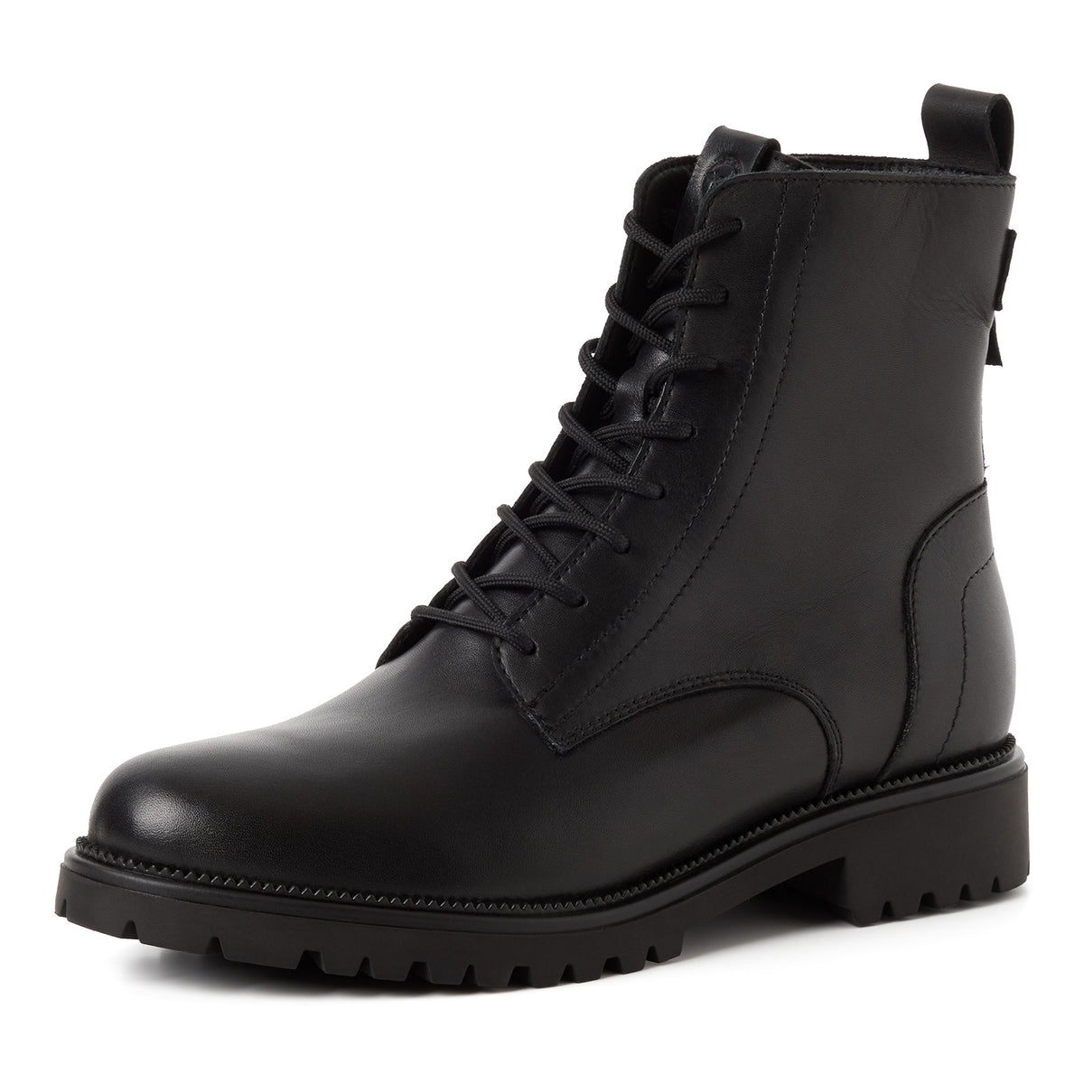 Tamaris 1-25402-43 001 Lace Boot Flat - BLACK