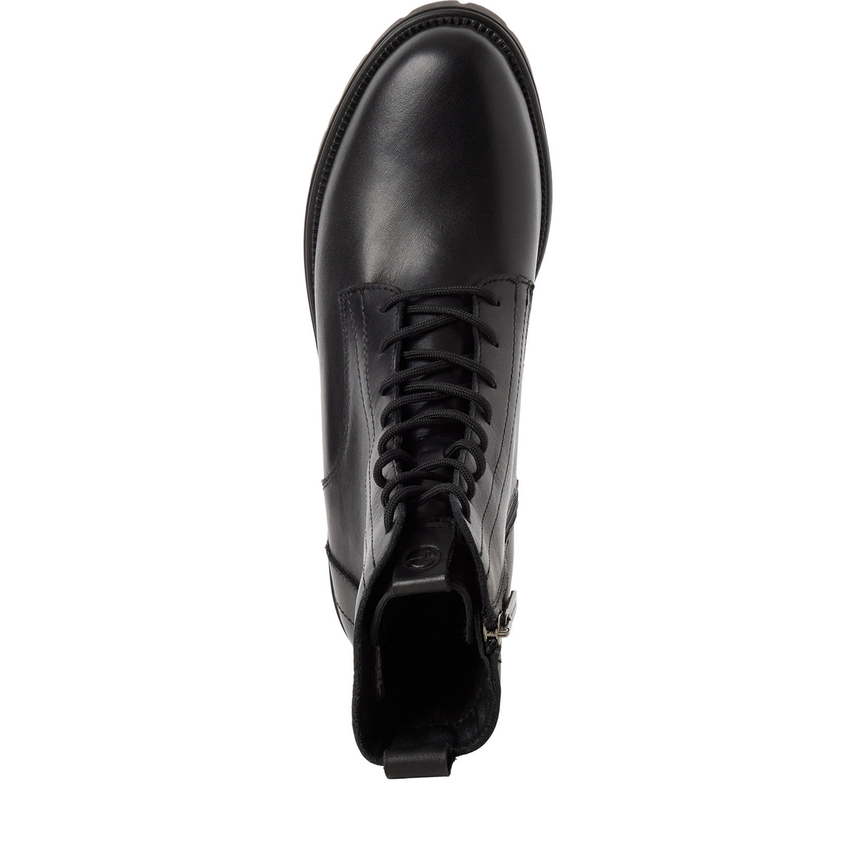 Tamaris 1-25402-43 001 Lace Boot Flat - BLACK