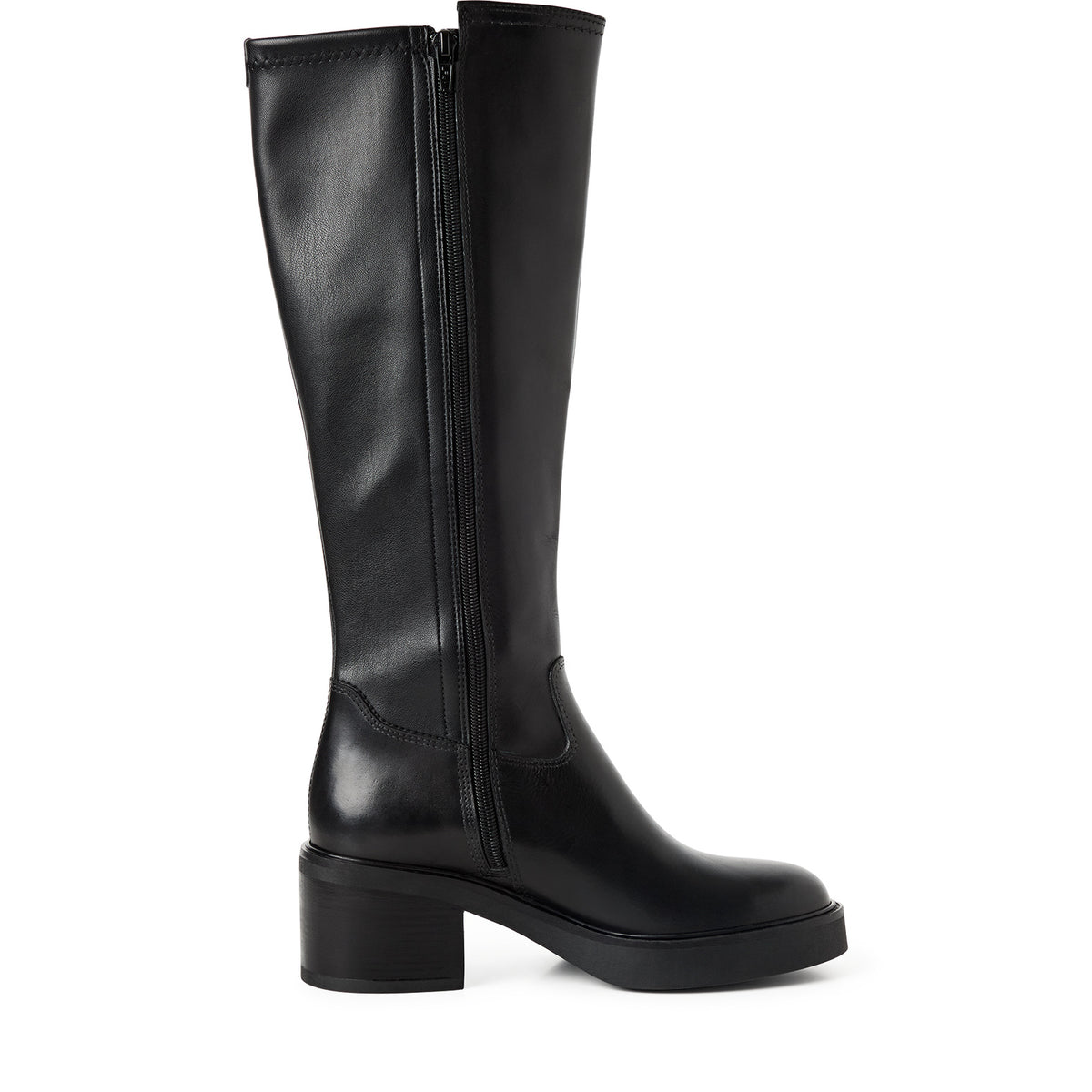 Tamaris 1-25500-47 003 Long Boot Heel - BLACK LEATHER