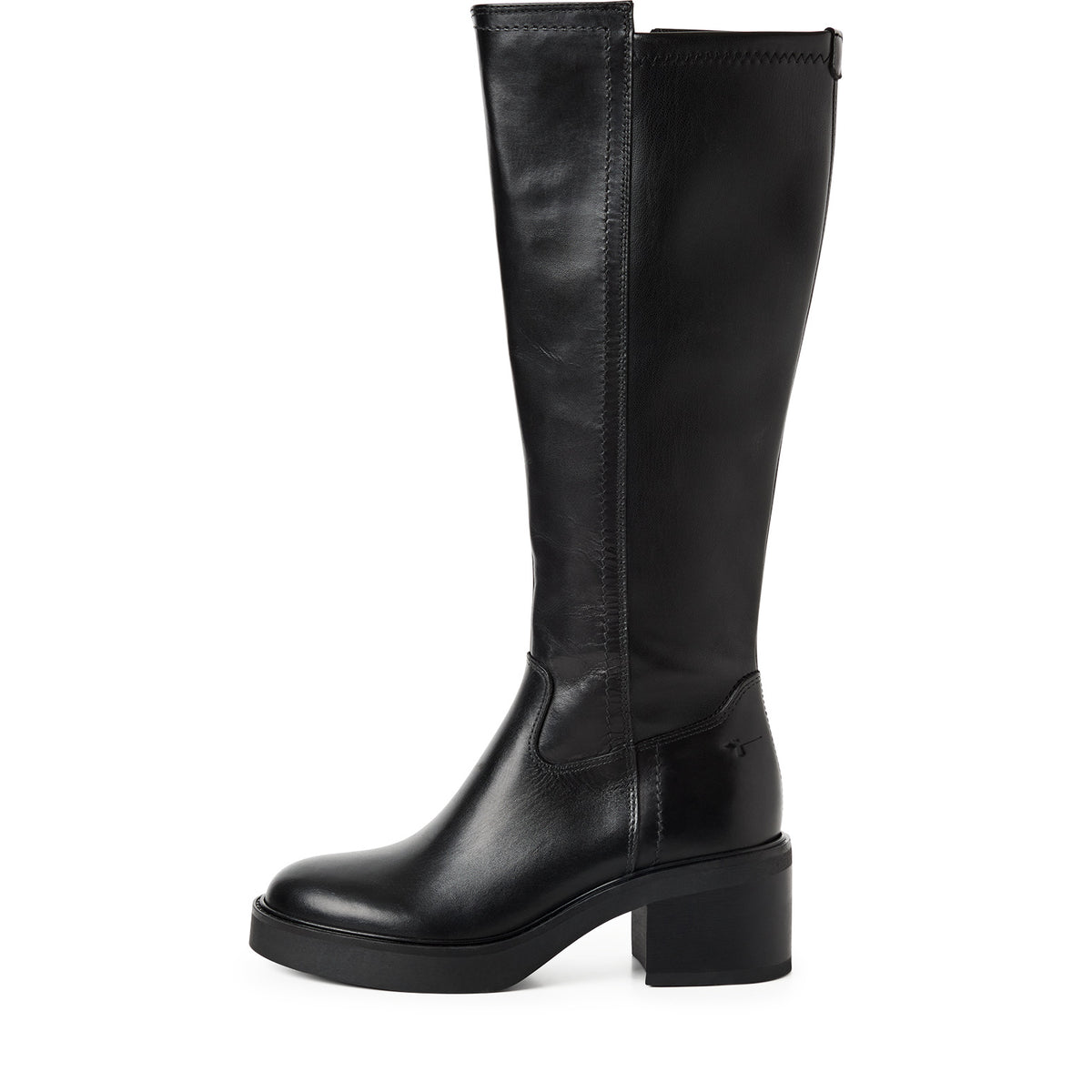 Tamaris 1-25500-47 003 Long Boot Heel - BLACK LEATHER