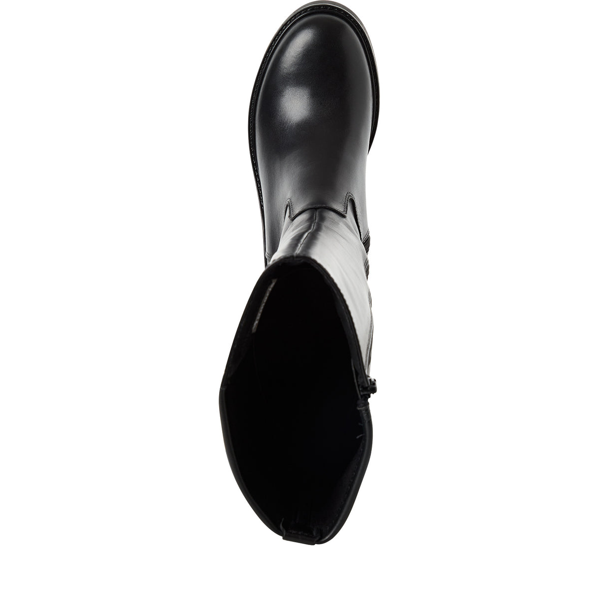 Tamaris 1-25500-47 003 Long Boot Heel - BLACK LEATHER