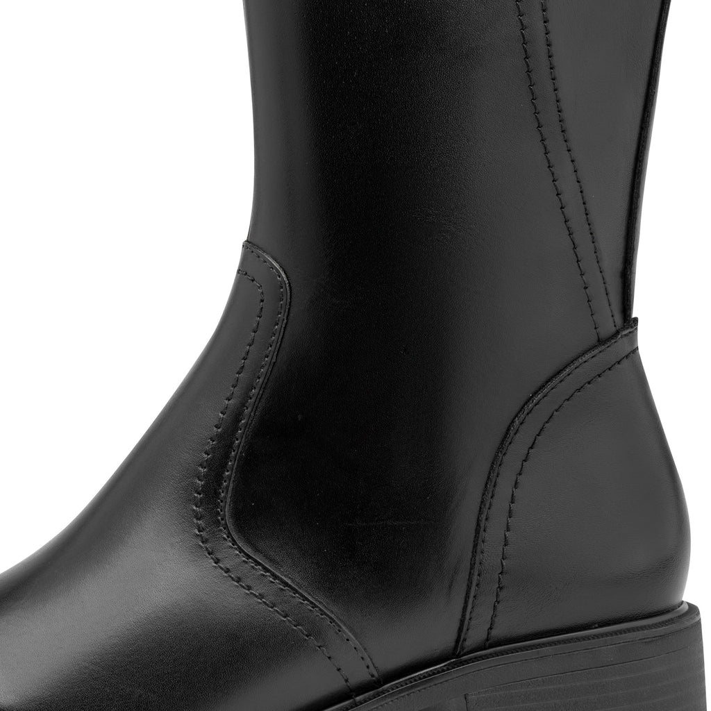 Tamaris 1-25534-47 001 Long Boot Flat - BLACK