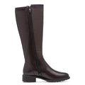 Tamaris 1-25534-47 342 Long Boot Flat - MAHOGANY