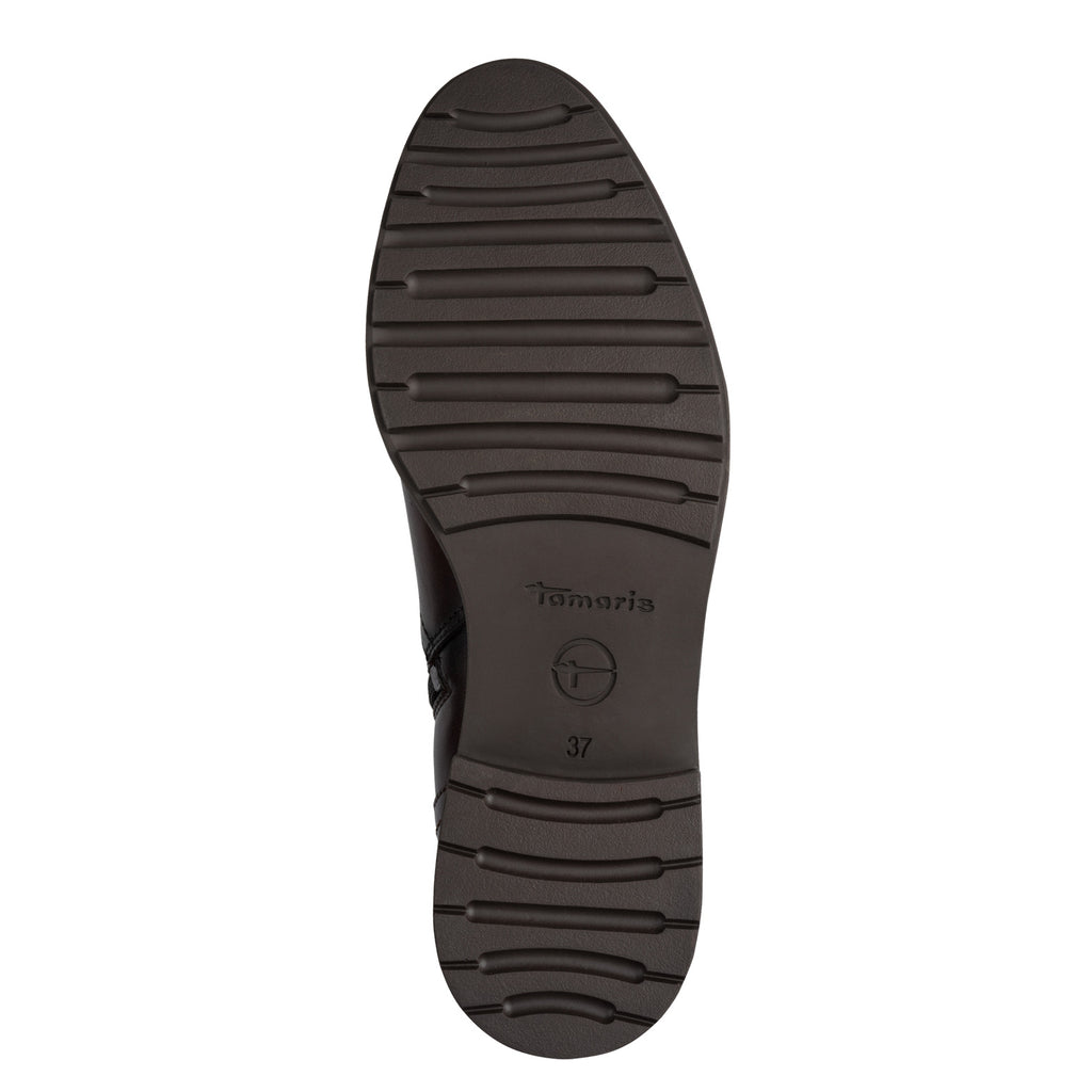 Tamaris 1-25534-47 342 Long Boot Flat - MAHOGANY