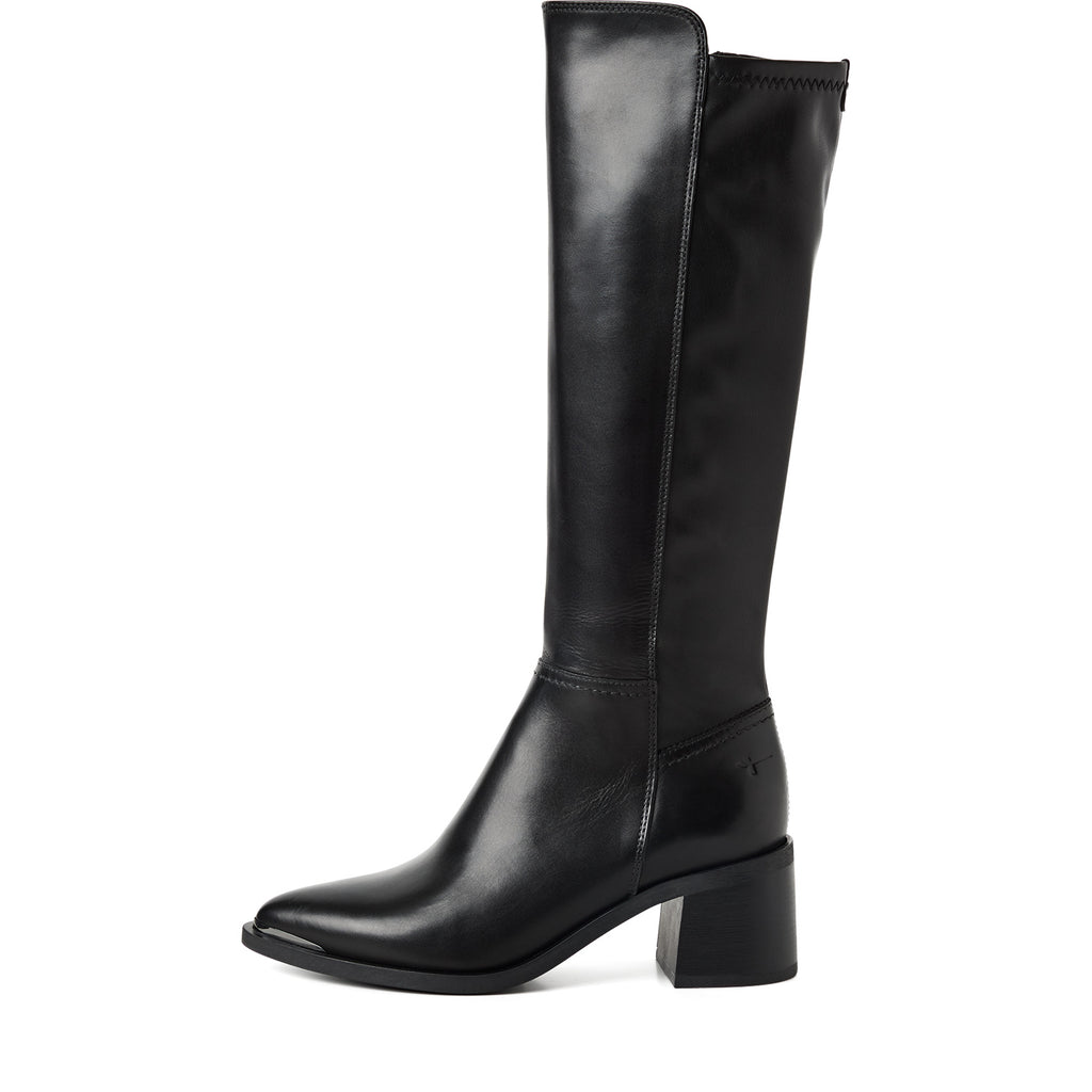 Tamaris 1-25540-45 001 Long Boot Heel - BLACK