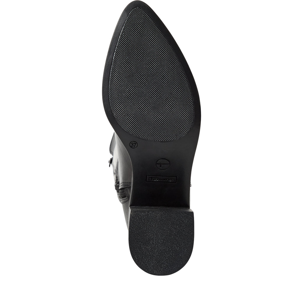 Tamaris 1-25540-45 001 Long Boot Heel - BLACK
