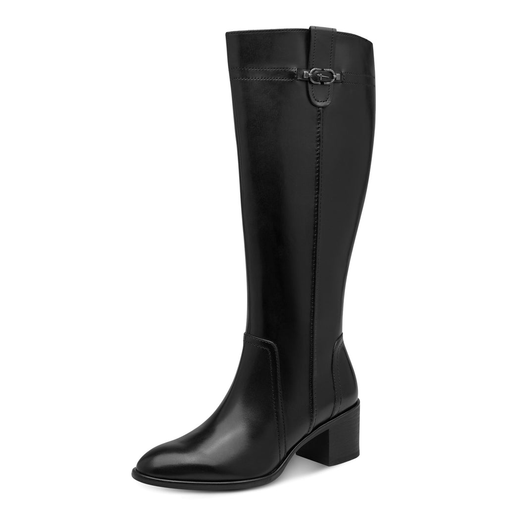 Tamaris 1-25566-47 001 Long Boot Heel - BLACK