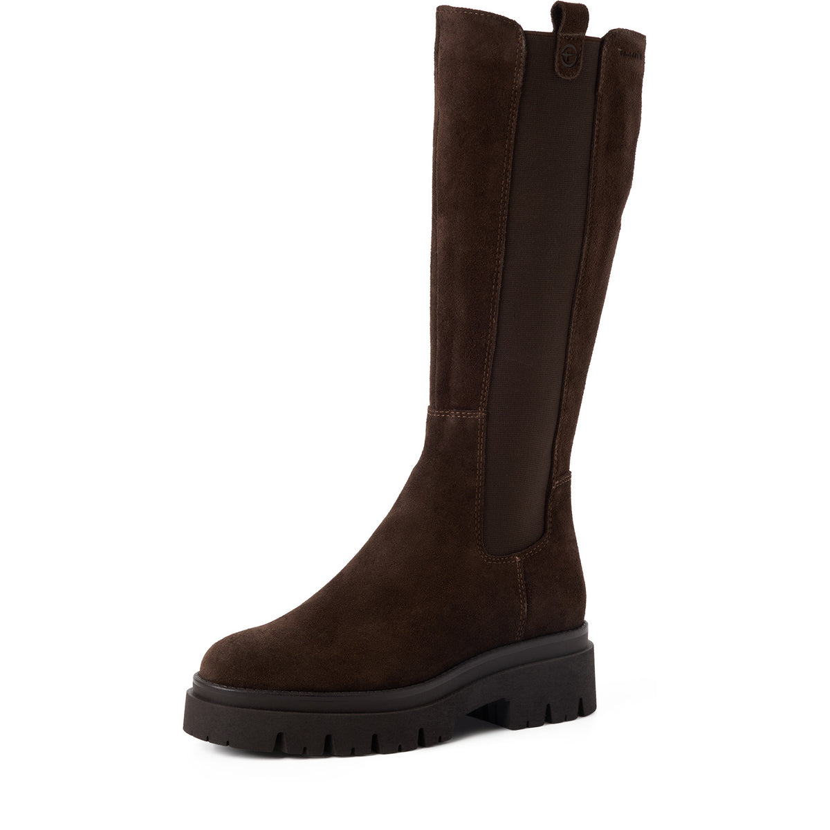 Tamaris 1-25608-41 347 Long Boot Flat - MOCCA SUEDE