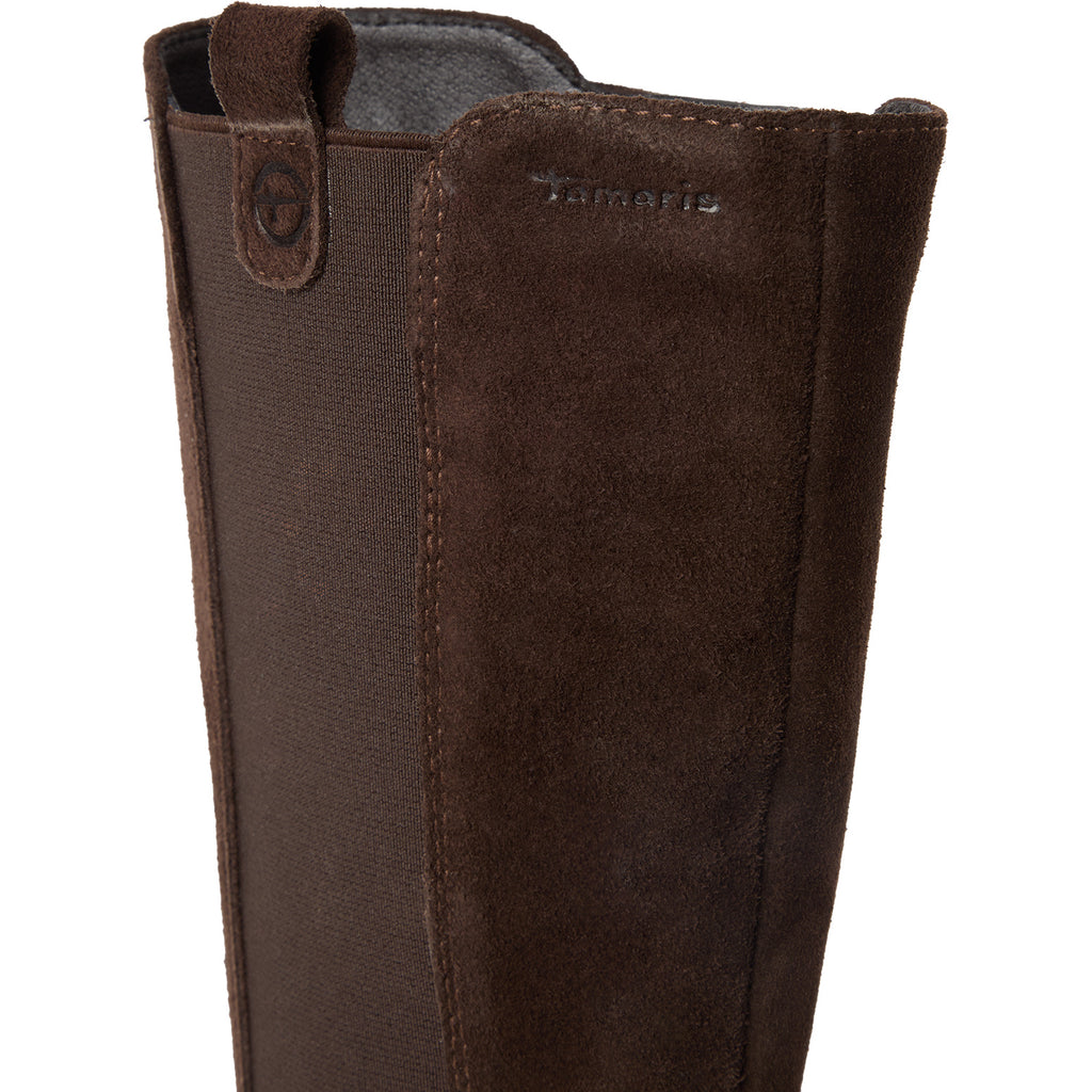 Tamaris 1-25608-41 347 Long Boot Flat - MOCCA SUEDE