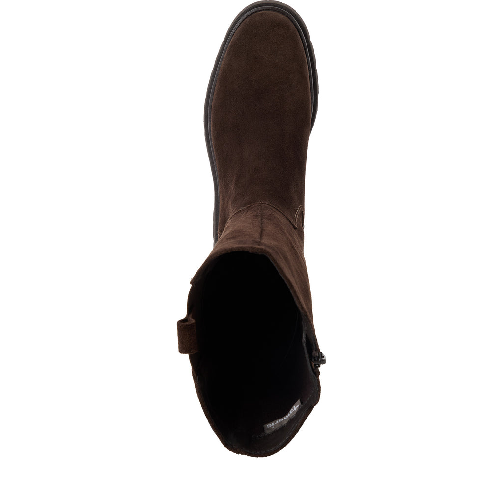 Tamaris 1-25608-41 347 Long Boot Flat - MOCCA SUEDE