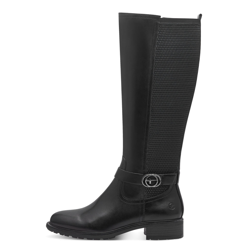 Tamaris 1-25618-43 001 Long Boot Flat - BLACK