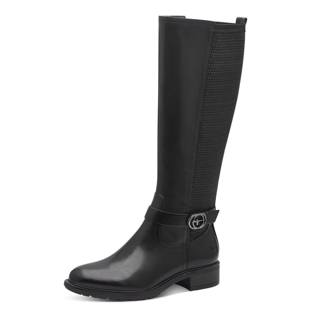 Tamaris 1-25618-43 001 Long Boot Flat - BLACK