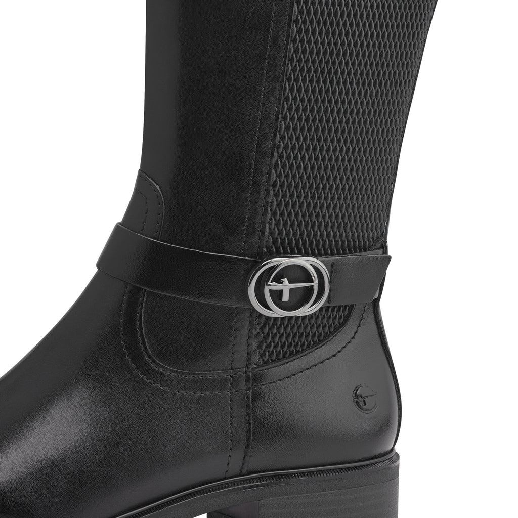 Tamaris 1-25618-43 001 Long Boot Flat - BLACK