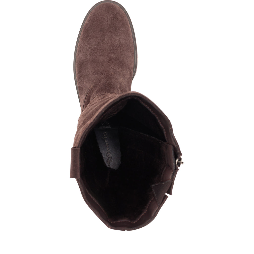 Tamaris 1-25624-47 304 Long Boot Heel - MOCCA