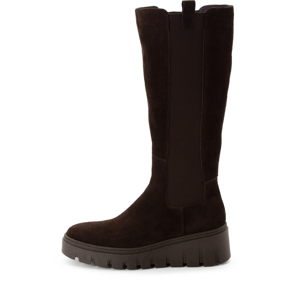 Tamaris 1-25633-47 304 Long Boot Flat - MOCCA