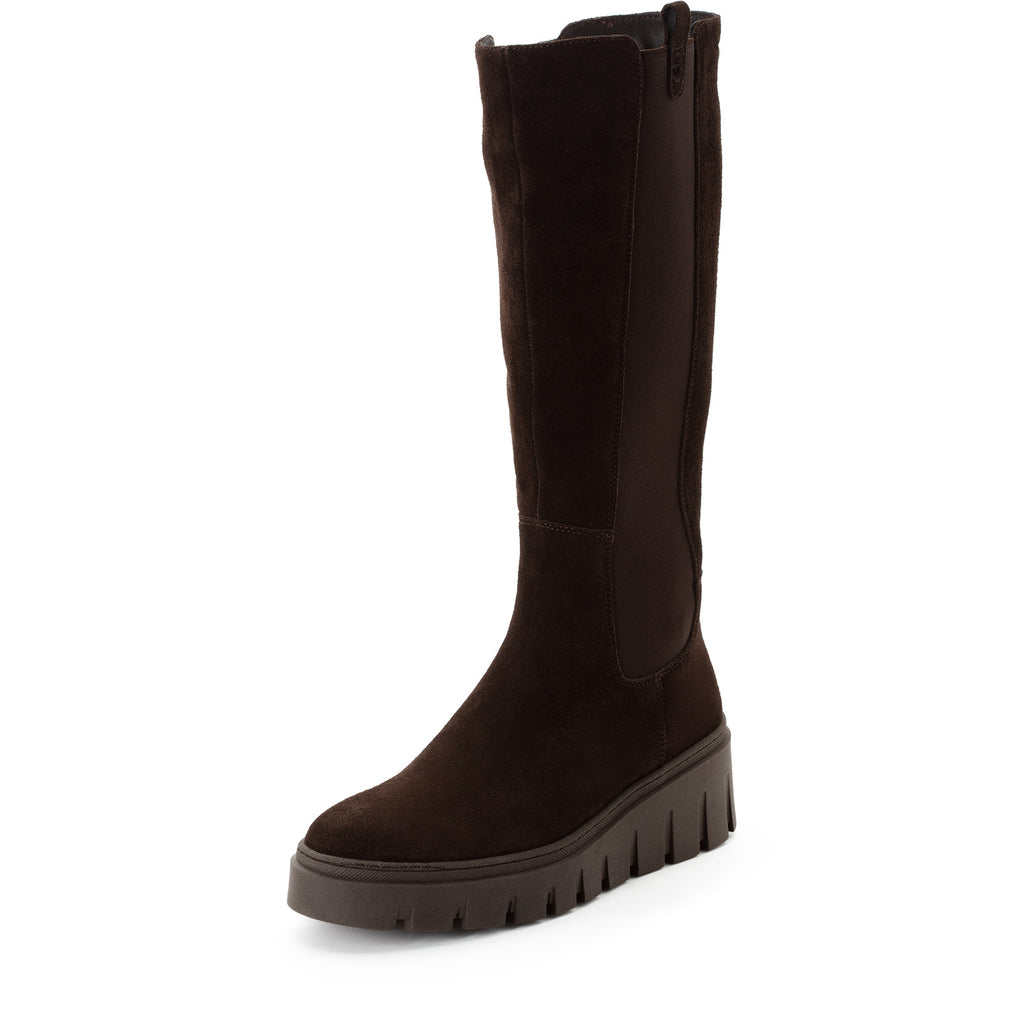 Tamaris 1-25633-47 304 Long Boot Flat - MOCCA