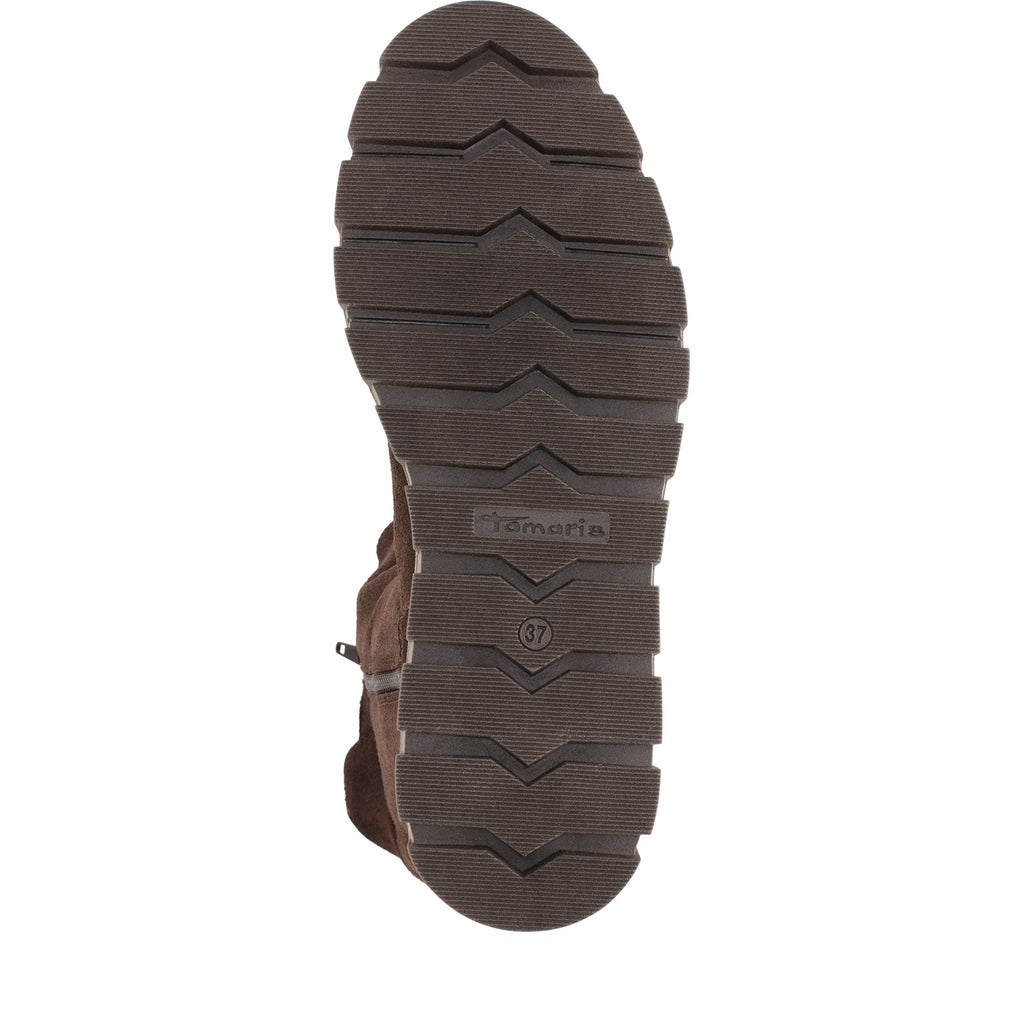 Tamaris 1-25633-47 304 Long Boot Flat - MOCCA