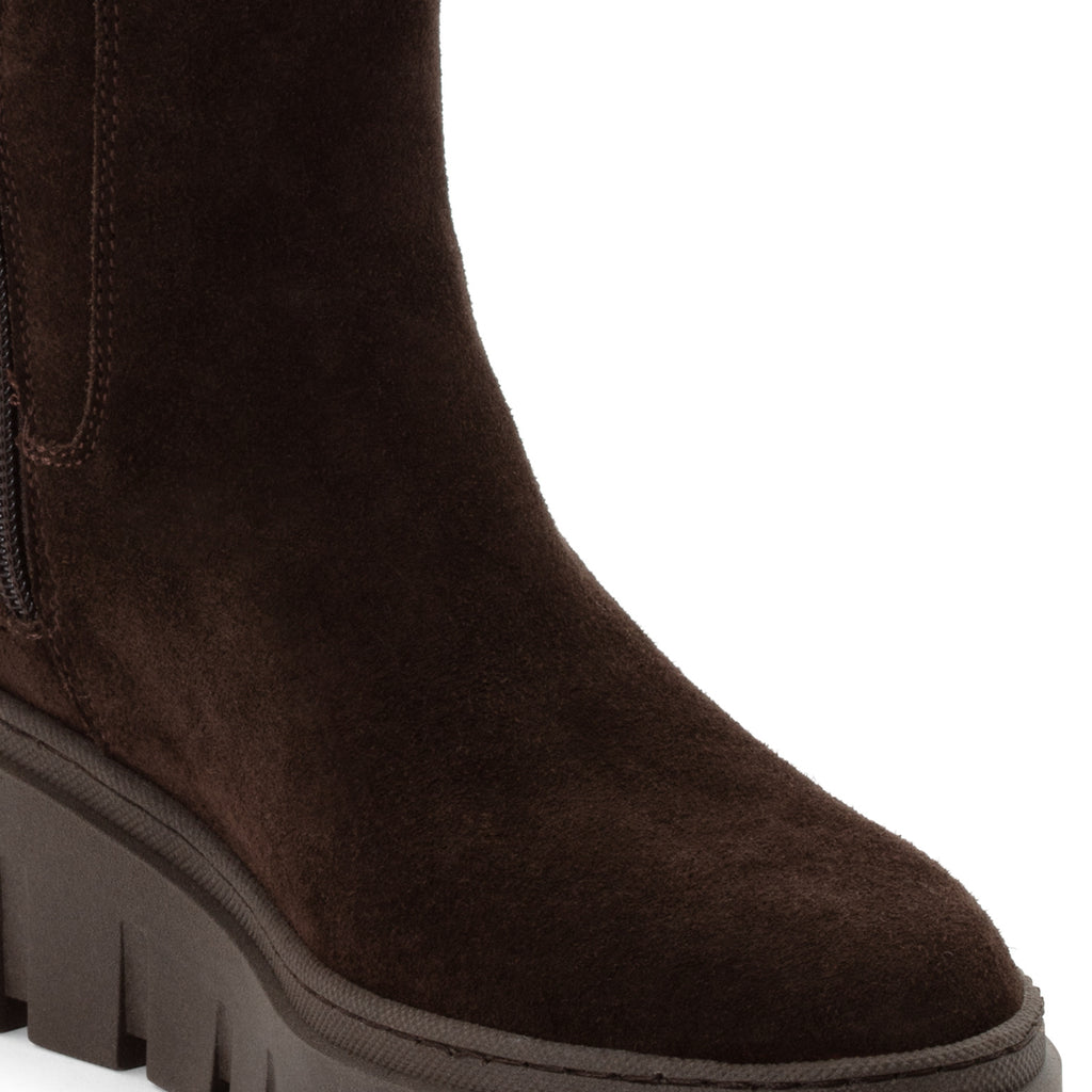Tamaris 1-25633-47 304 Long Boot Flat - MOCCA