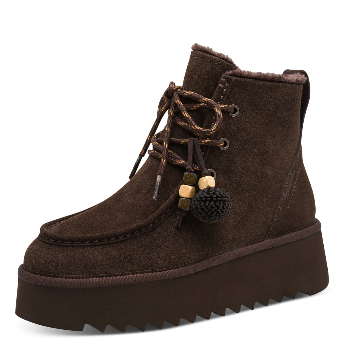Tamaris 1-26285-47 304 WL Lace Boot - MOCCA