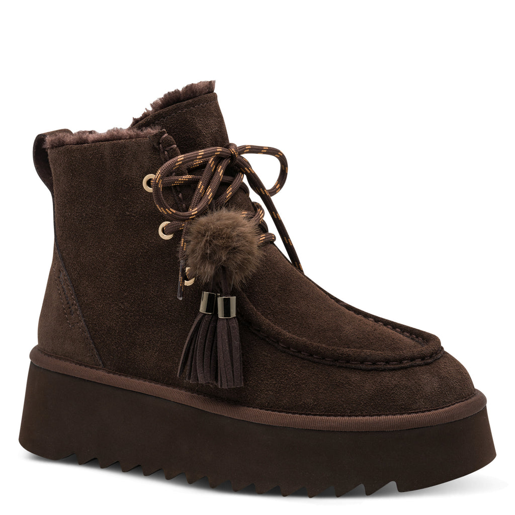 Tamaris 1-26285-47 304 WL Lace Boot - MOCCA