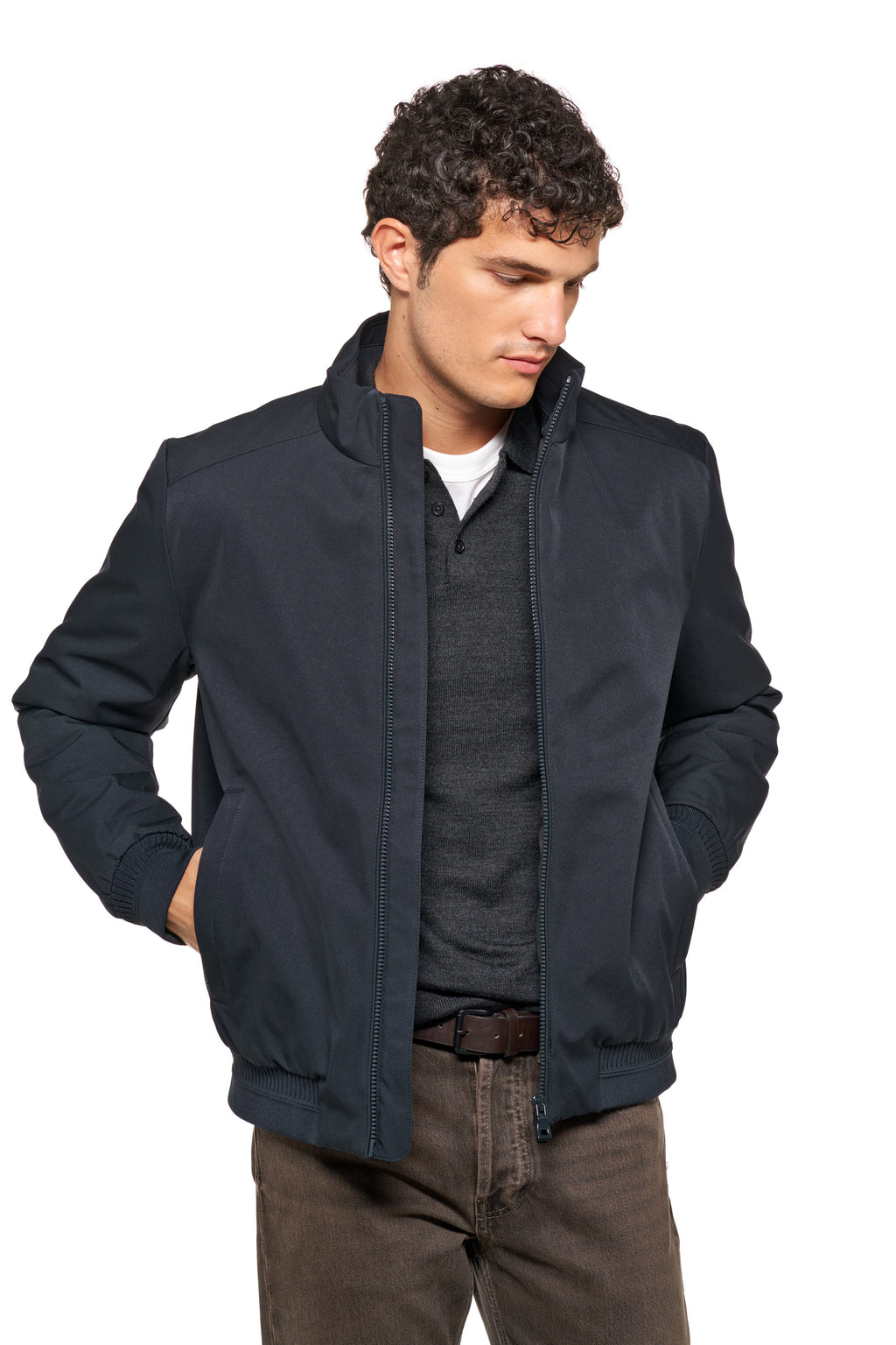 Geox M6620C M VINCIT BOMBER - RECYCLE HEAV - SKY CAPTAIN