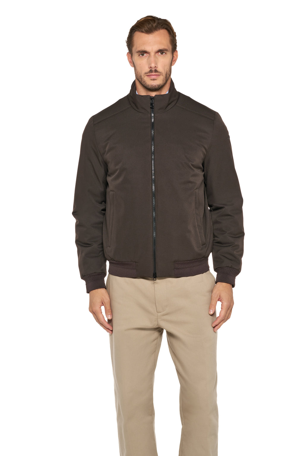 Geox M6620C M VINCIT BOMBER - RECYCLE HEAV - COFFEE BEAN