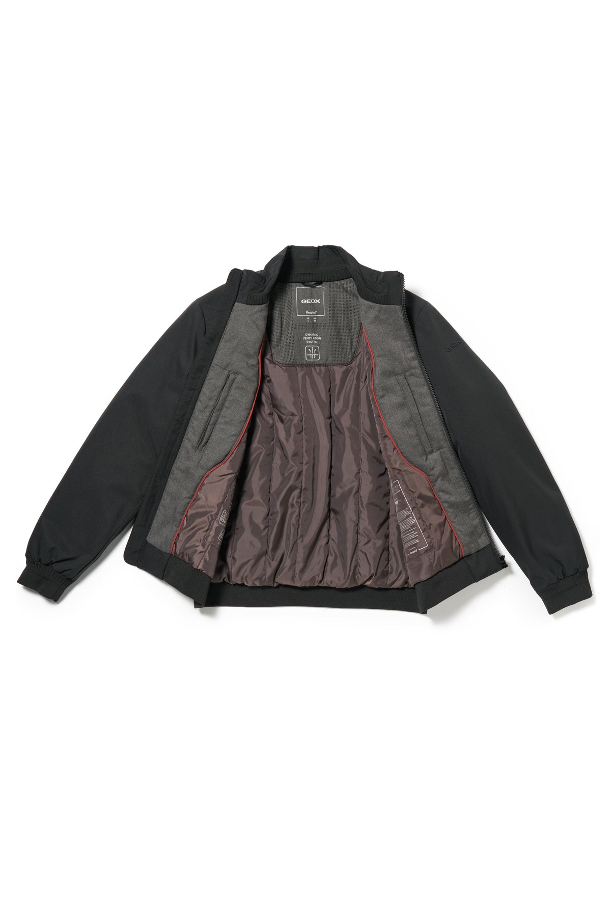Geox M6620C M VINCIT BOMBER - RECYCLE HEAV - BLACK