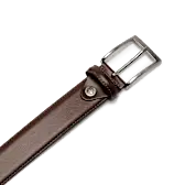 Timberland TB0A1DF99681 Birch Point Adjustable Leather Belt COCOA