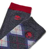 Timberland TB0A5TM64401 2 Pack Argyle and Solid Crew NAVY HEATHER
