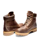 Timberland TB1270972141 Premium 6 INCH LACE UP WATERPROOF BOOT BROWN