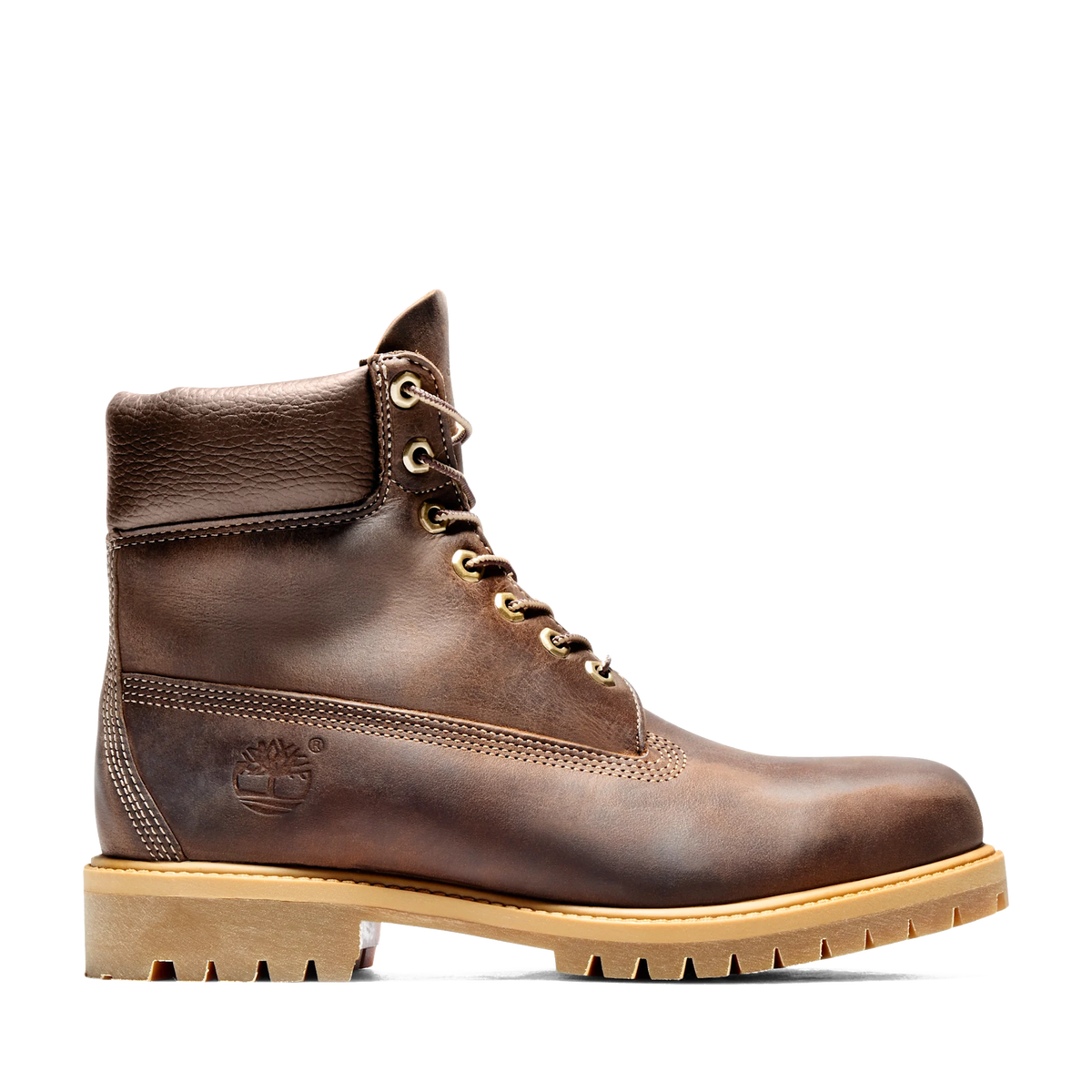 Timberland TB1270972141 Premium 6 INCH LACE UP WATERPROOF BOOT BROWN