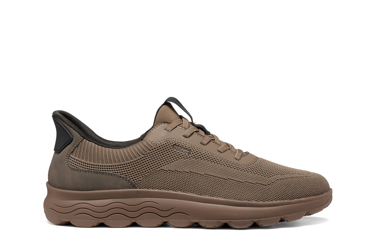 Geox U55MPA U SPHERICA PLUS A - KNIT.TE+SY - TAUPE/DOVE GREY