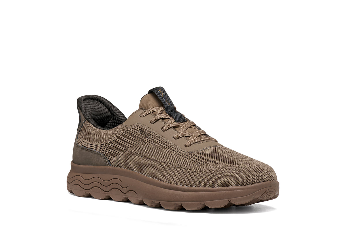 Geox U55MPA U SPHERICA PLUS A - KNIT.TE+SY - TAUPE/DOVE GREY