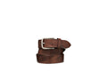 Geox U65K5B MAN BELT - DK BROWN
