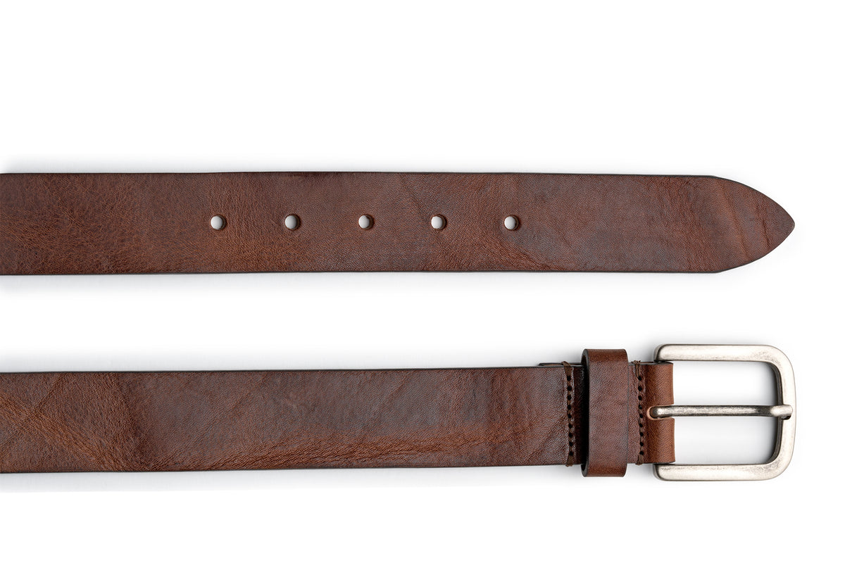 Geox U65K5B MAN BELT - DK BROWN